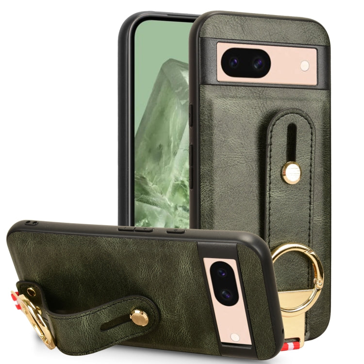 Custodia per telefono posteriore in pelle con cinturino, For Google Pixel 9 Pro, For Google Pixel 9, For Google Pixel 8a, For Google Pixel 8 Pro