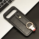 Custodia per telefono posteriore in pelle con cinturino, For Google Pixel 9 Pro, For Google Pixel 9, For Google Pixel 8a, For Google Pixel 8 Pro