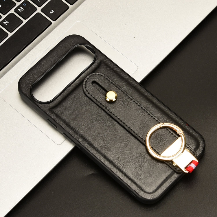Custodia per telefono posteriore in pelle con cinturino, For Google Pixel 9 Pro, For Google Pixel 9, For Google Pixel 8a, For Google Pixel 8 Pro
