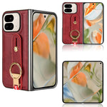 Custodia per telefono posteriore in pelle con cinturino, For Google Pixel 10 Pro Fold, For Google Pixel 9a, For Google Pixel 9 Pro XL, For Google Pixel 9 Pro Fold