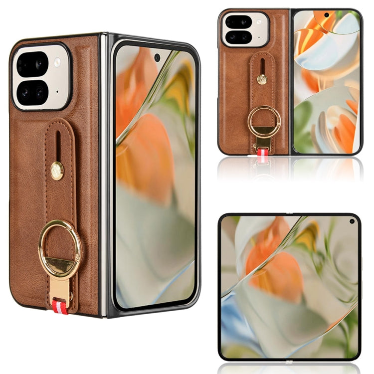 Custodia per telefono posteriore in pelle con cinturino, For Google Pixel 10 Pro Fold, For Google Pixel 9a, For Google Pixel 9 Pro XL, For Google Pixel 9 Pro Fold