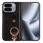 Custodia per telefono posteriore in pelle con cinturino, For Google Pixel 10 Pro Fold, For Google Pixel 9a, For Google Pixel 9 Pro XL, For Google Pixel 9 Pro Fold