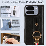 Custodia per telefono posteriore in pelle con cinturino, For Google Pixel 10 Pro Fold, For Google Pixel 9a, For Google Pixel 9 Pro XL, For Google Pixel 9 Pro Fold