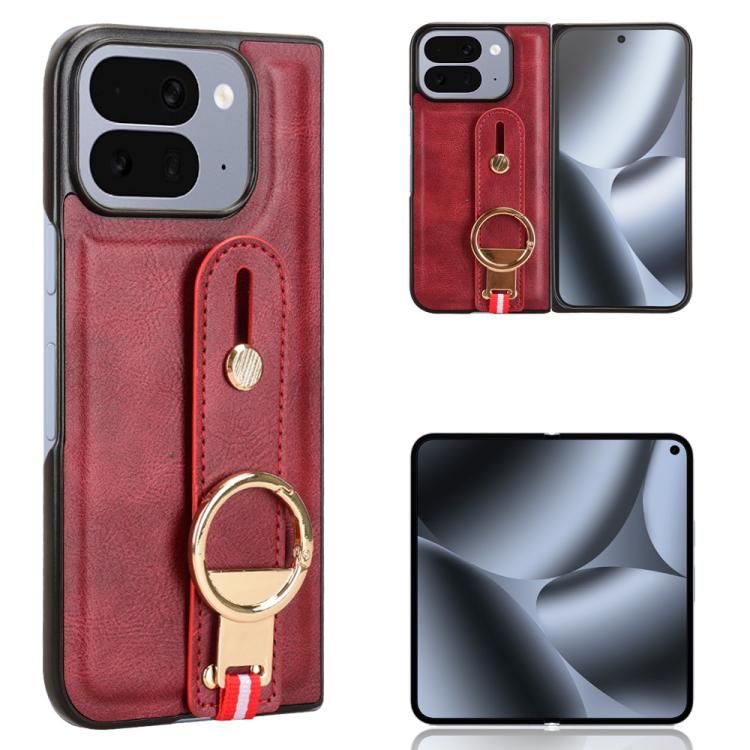 Custodia per telefono posteriore in pelle con cinturino, For Google Pixel 10 Pro Fold, For Google Pixel 9a, For Google Pixel 9 Pro XL, For Google Pixel 9 Pro Fold