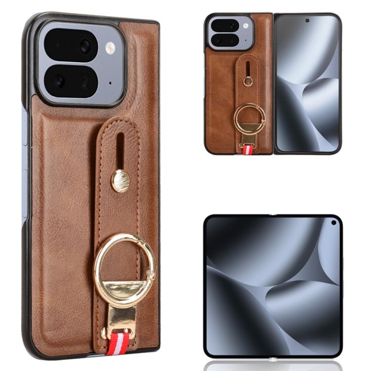 Custodia per telefono posteriore in pelle con cinturino, For Google Pixel 10 Pro Fold, For Google Pixel 9a, For Google Pixel 9 Pro XL, For Google Pixel 9 Pro Fold