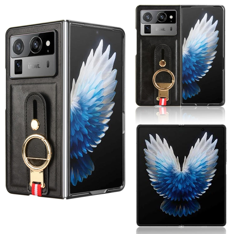 Custodia per telefono posteriore in pelle con cinturino, For Tecno Phantom V Flip2, For Tecno Phantom V Fold2, For Tecno Phantom V Fold