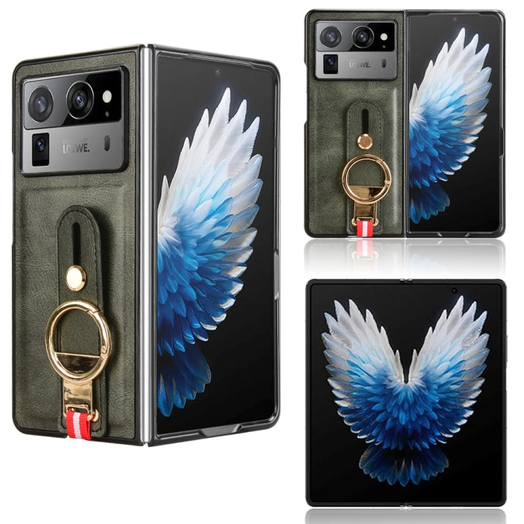 Custodia per telefono posteriore in pelle con cinturino, For Tecno Phantom V Flip2, For Tecno Phantom V Fold2, For Tecno Phantom V Fold