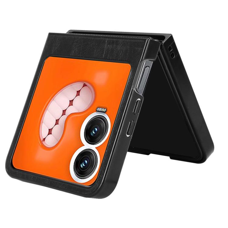 Custodia per telefono posteriore in pelle con cinturino, For Tecno Phantom V Flip2, For Tecno Phantom V Fold2, For Tecno Phantom V Fold