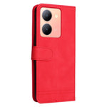 Custodia per telefono in pelle con bottone in metallo con albero della vita Skin Feel, For vivo Y78 5G Foreign