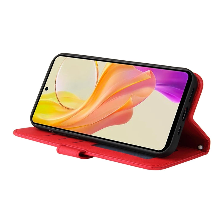 Custodia per telefono in pelle con bottone in metallo con albero della vita Skin Feel, For vivo Y78 5G Foreign