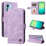 Custodia per telefono in pelle con bottone in metallo con albero della vita Skin Feel, For vivo Y300 Pro, For vivo Y28 4G Global, For vivo Y38 5G / T3x 5G Global, For vivo Y100 5G IDN / Y200e 5G Global
