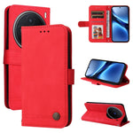 Custodia per telefono in pelle con bottone in metallo con albero della vita Skin Feel, For vivo X200, For vivo X200 Pro mini, For vivo X200 Pro, For vivo V40 Lite 4G / 5G IDN
