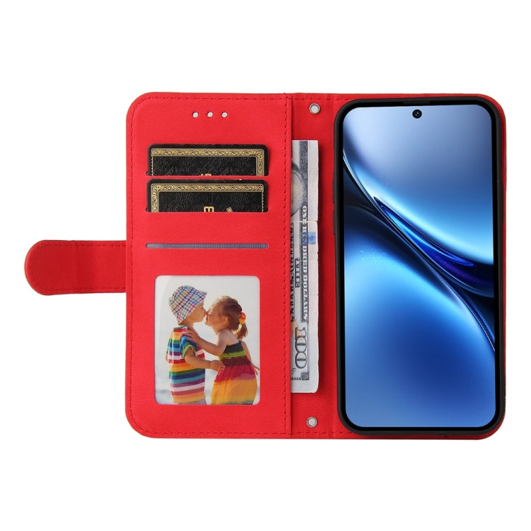 Custodia per telefono in pelle con bottone in metallo con albero della vita Skin Feel, For vivo X200, For vivo X200 Pro mini, For vivo X200 Pro, For vivo V40 Lite 4G / 5G IDN