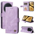 Custodia per telefono in pelle con bottone in metallo con albero della vita Skin Feel, For vivo X200, For vivo X200 Pro mini, For vivo X200 Pro, For vivo V40 Lite 4G / 5G IDN