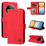 Custodia per telefono in pelle con bottone in metallo con albero della vita Skin Feel, For vivo Y300 Pro, For vivo Y28 4G Global, For vivo Y38 5G / T3x 5G Global, For vivo Y100 5G IDN / Y200e 5G Global