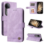 Custodia per telefono in pelle con bottone in metallo con albero della vita Skin Feel, For vivo V50, For vivo S20, For vivo S20 Pro, For vivo Y19s