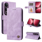 Custodia per telefono in pelle con bottone in metallo con albero della vita Skin Feel, For vivo V50 Lite 4G / 5G, For vivo Y39 5G / Y300i, For vivo Y29s 5G / Y04 4G, For vivo Y29 4G