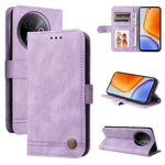 Custodia per telefono in pelle con bottone in metallo con albero della vita Skin Feel, For vivo V50 Lite 4G / 5G, For vivo Y39 5G / Y300i, For vivo Y29s 5G / Y04 4G, For vivo Y29 4G