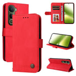 Custodia per telefono in pelle con bottone in metallo con albero della vita Skin Feel, For vivo Y31 5G 2025, For vivo Y400 5G, For vivo V60 5G Global, For vivo Y400 Pro 5G / V40e / iQOO Z9s