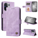 Custodia per telefono in pelle con bottone in metallo con albero della vita Skin Feel, For vivo Y31 5G 2025, For vivo Y400 5G, For vivo V60 5G Global, For vivo Y400 Pro 5G / V40e / iQOO Z9s