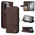 Custodia per telefono in pelle con bottone in metallo con albero della vita Skin Feel, For vivo Y31 5G 2025, For vivo Y400 5G, For vivo V60 5G Global, For vivo Y400 Pro 5G / V40e / iQOO Z9s