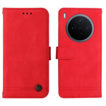 Custodia per telefono in pelle con bottone in metallo con albero della vita Skin Feel, For vivo Y500 Pro 5G, For vivo X300 Pro, For vivo X300, For vivo V60 Lite 4G / 5G