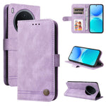 Custodia per telefono in pelle con bottone in metallo con albero della vita Skin Feel, For vivo Y500 Pro 5G, For vivo X300 Pro, For vivo X300, For vivo V60 Lite 4G / 5G