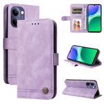 Custodia per telefono in pelle con bottone in metallo con albero della vita Skin Feel, For vivo Y600 Pro 5G, For vivo Y21 5G 2026 / vivo Y05 4G, For vivo V70 FE 5G, For vivo S50 5G / V70 5G