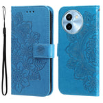 Custodia per telefono in pelle goffrata con fiori a 7 petali, For vivo Y300 Pro, For vivo Y28 4G Global, For vivo Y38 5G / T3x 5G Global, For vivo Y100 IDN / Y200e 5G Global