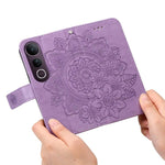 Custodia per telefono in pelle goffrata con fiori a 7 petali, For vivo V50 Lite 4G / 5G, For vivo Y39 5G / Y300i, For vivo Y29s 5G / Y04 4G, For vivo Y29 4G