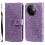 Custodia per telefono in pelle goffrata con fiori a 7 petali, For vivo V50 Lite 4G / 5G, For vivo Y39 5G / Y300i, For vivo Y29s 5G / Y04 4G, For vivo Y29 4G