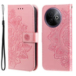 Custodia per telefono in pelle goffrata con fiori a 7 petali, For vivo V50 Lite 4G / 5G, For vivo Y39 5G / Y300i, For vivo Y29s 5G / Y04 4G, For vivo Y29 4G