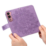 Custodia per telefono in pelle goffrata con fiori a 7 petali, For vivo Y31 5G 2025, For vivo Y400 5G, For vivo V60 5G Global, For vivo Y400 Pro 5G / V40e / iQOO Z9s