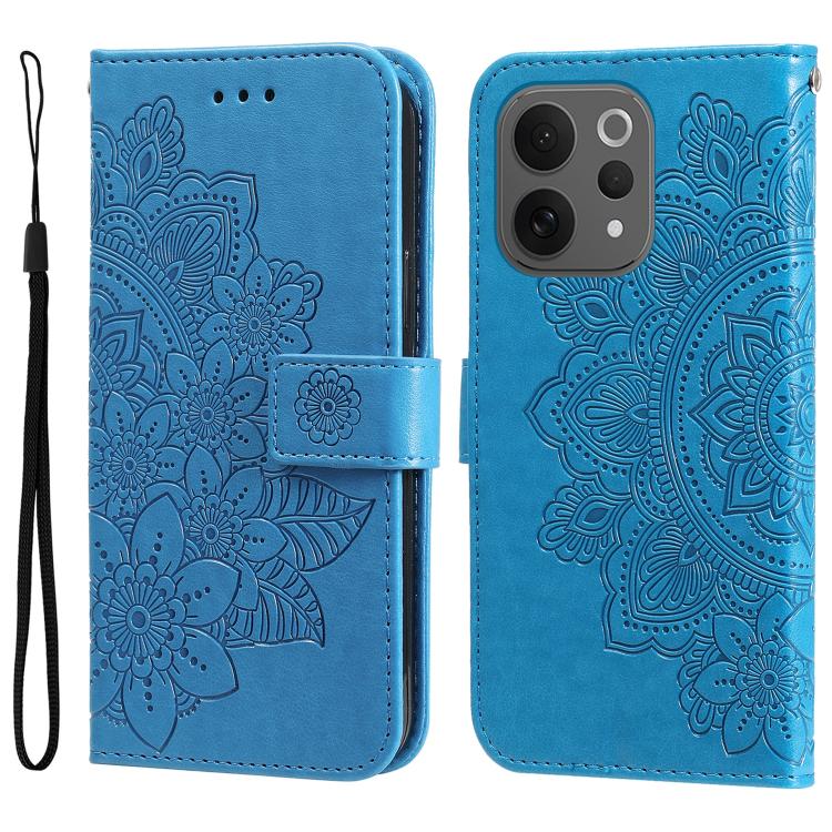 Custodia per telefono in pelle goffrata con fiori a 7 petali, For vivo Y600 Pro 5G, For vivo Y21 5G 2026 / vivo Y05 4G, For vivo V70 FE 5G, For vivo S50 5G / V70 5G
