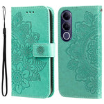 Custodia per telefono in pelle goffrata con fiori a 7 petali, For vivo Y600 Pro 5G, For vivo Y21 5G 2026 / vivo Y05 4G, For vivo V70 FE 5G, For vivo S50 5G / V70 5G