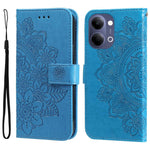 Custodia per telefono in pelle goffrata con fiori a 7 petali, For vivo Y600 Pro 5G, For vivo Y21 5G 2026 / vivo Y05 4G, For vivo V70 FE 5G, For vivo S50 5G / V70 5G