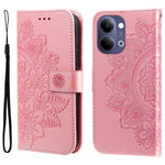 Custodia per telefono in pelle goffrata con fiori a 7 petali, For vivo Y600 Pro 5G, For vivo Y21 5G 2026 / vivo Y05 4G, For vivo V70 FE 5G, For vivo S50 5G / V70 5G