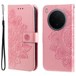 Custodia per telefono in pelle goffrata con fiori a 7 petali, For vivo Y600 Pro 5G, For vivo Y21 5G 2026 / vivo Y05 4G, For vivo V70 FE 5G, For vivo S50 5G / V70 5G
