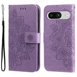 Custodia per telefono in pelle goffrata con fiori a 7 petali, For Google Pixel 8, For Google Pixel 7a, For Google Pixel 7 Pro, For Google Pixel  7