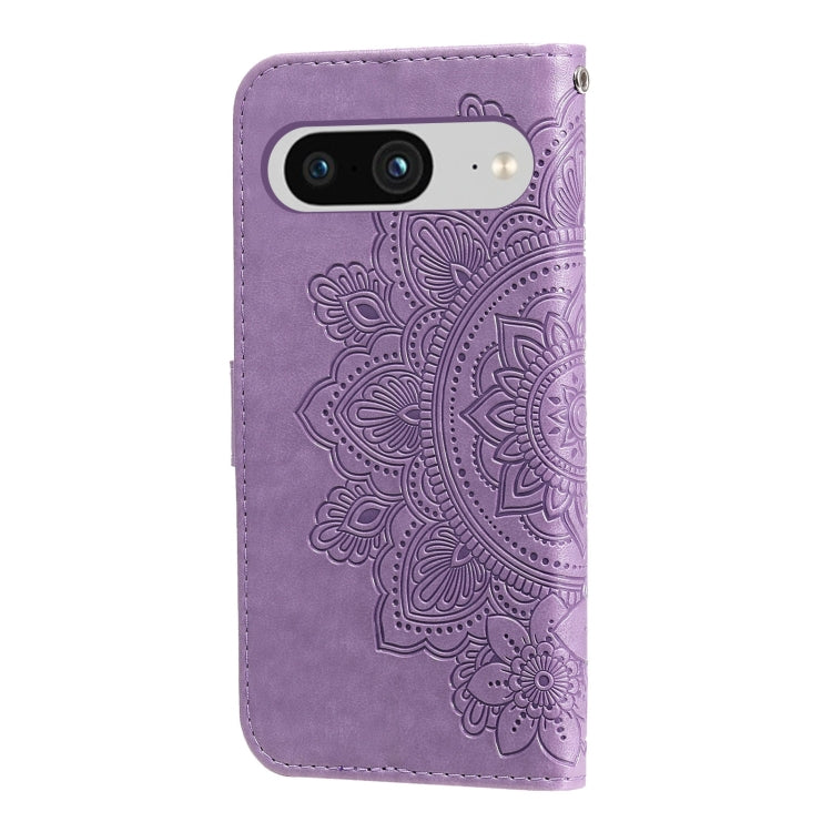 Custodia per telefono in pelle goffrata con fiori a 7 petali, For Google Pixel 8, For Google Pixel 7a, For Google Pixel 7 Pro, For Google Pixel  7
