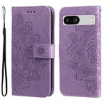 Custodia per telefono in pelle goffrata con fiori a 7 petali, For Google Pixel 8, For Google Pixel 7a, For Google Pixel 7 Pro, For Google Pixel  7