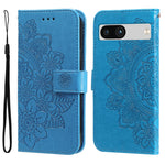 Custodia per telefono in pelle goffrata con fiori a 7 petali, For Google Pixel 8, For Google Pixel 7a, For Google Pixel 7 Pro, For Google Pixel  7