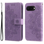 Custodia per telefono in pelle goffrata con fiori a 7 petali, For Google Pixel 11 Pro XL, For Google Pixel 11 / Pixel 11 Pro, For Google Pixel 10a, For Google Pixel 9a