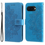 Custodia per telefono in pelle goffrata con fiori a 7 petali, For Google Pixel 11 Pro XL, For Google Pixel 11 / Pixel 11 Pro, For Google Pixel 10a, For Google Pixel 9a