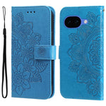 Custodia per telefono in pelle goffrata con fiori a 7 petali, For Google Pixel 11 Pro XL, For Google Pixel 11 / Pixel 11 Pro, For Google Pixel 10a, For Google Pixel 9a