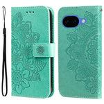 Custodia per telefono in pelle goffrata con fiori a 7 petali, For Google Pixel 11 Pro XL, For Google Pixel 11 / Pixel 11 Pro, For Google Pixel 10a, For Google Pixel 9a