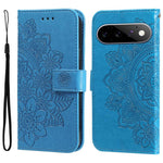 Custodia per telefono in pelle goffrata con fiori a 7 petali, For Google Pixel 11 Pro XL, For Google Pixel 11 / Pixel 11 Pro, For Google Pixel 10a, For Google Pixel 9a