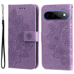 Custodia per telefono in pelle goffrata con fiori a 7 petali, For Google Pixel 11 Pro XL, For Google Pixel 11 / Pixel 11 Pro, For Google Pixel 10a, For Google Pixel 9a