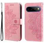 Custodia per telefono in pelle goffrata con fiori a 7 petali, For Google Pixel 11 Pro XL, For Google Pixel 11 / Pixel 11 Pro, For Google Pixel 10a, For Google Pixel 9a