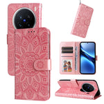 Custodia per telefono in pelle di girasole goffrata, For vivo X200, For vivo X200 Pro mini, For vivo X200 Pro, For vivo V40 Lite 4G / 5G IDN